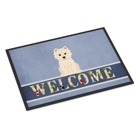 Carolines Treasures 18 x 27 in. Westie Welcome Indoor or Outdoor Mat CA70994